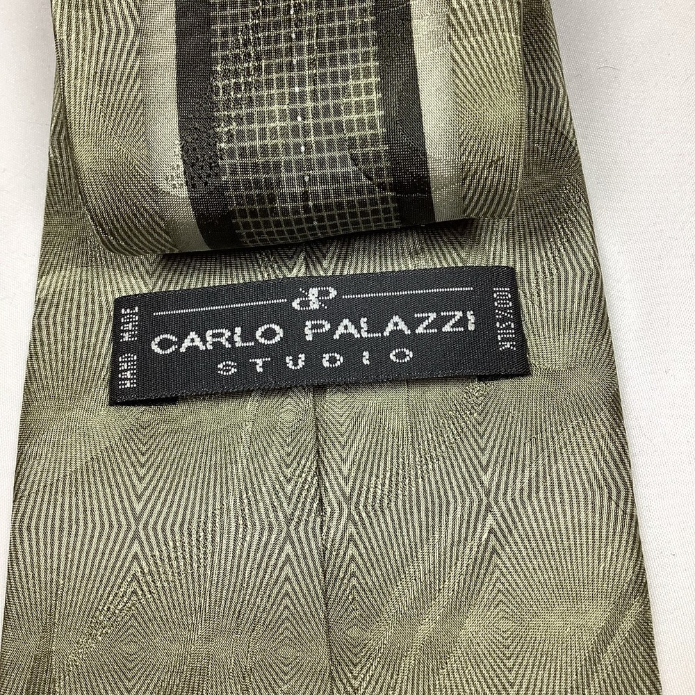 Carlo Palazzi Studio‎ Silk Necktie Geometric Abstract Hand Made